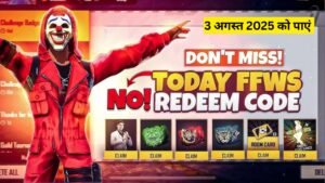 Garena Free Fire Max Redeem Code 3 August 2025