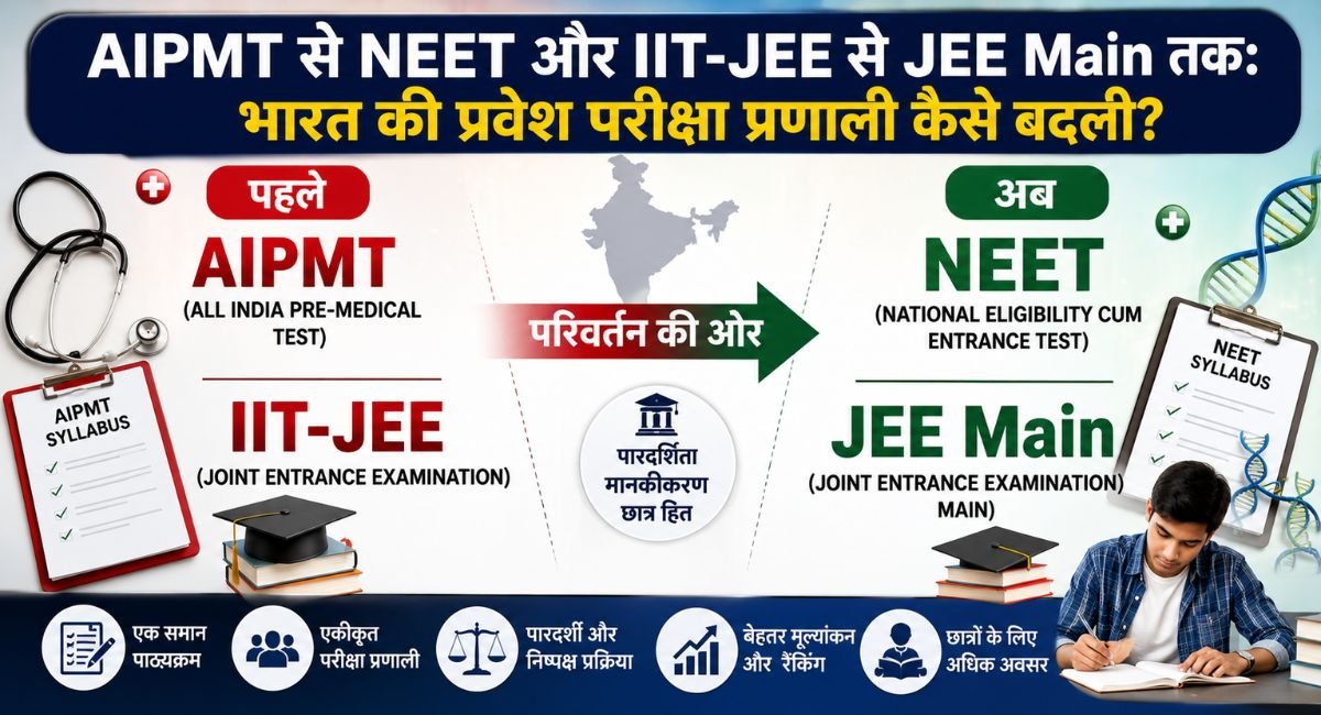 From AIPMT to NEET and IIT-JEE to JEE Main