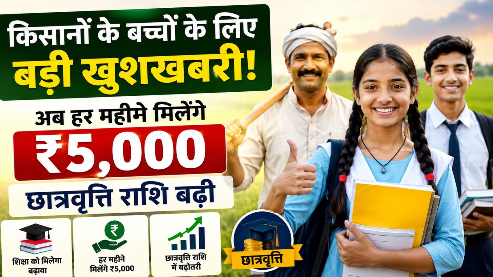Great news for farmers' children.