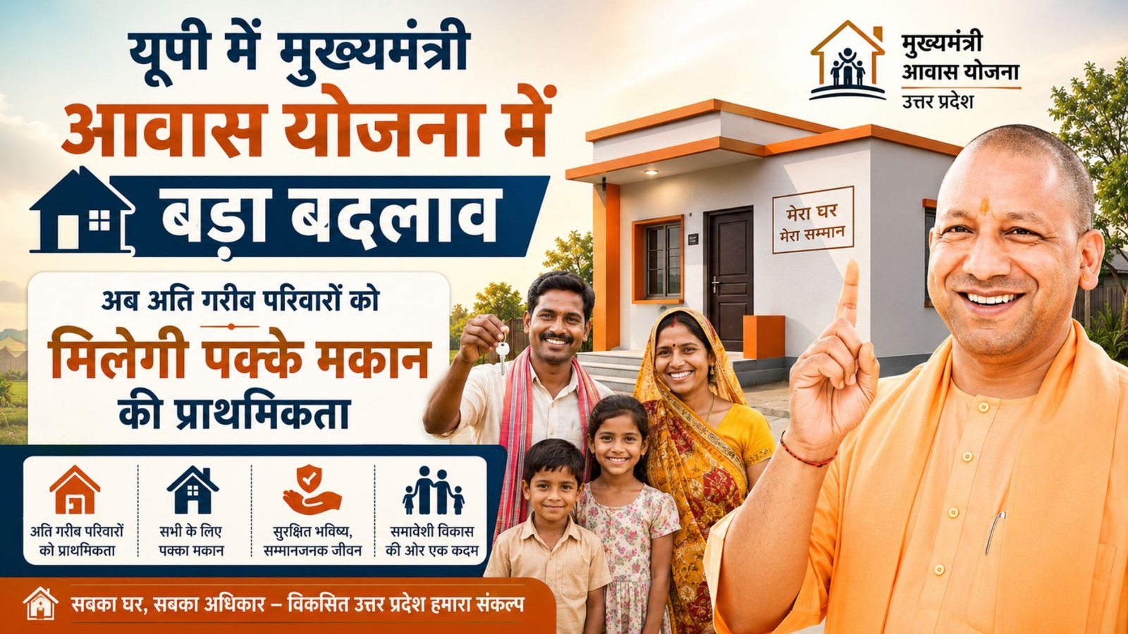 Major change in the Chief Minister's Housing Scheme in UP: