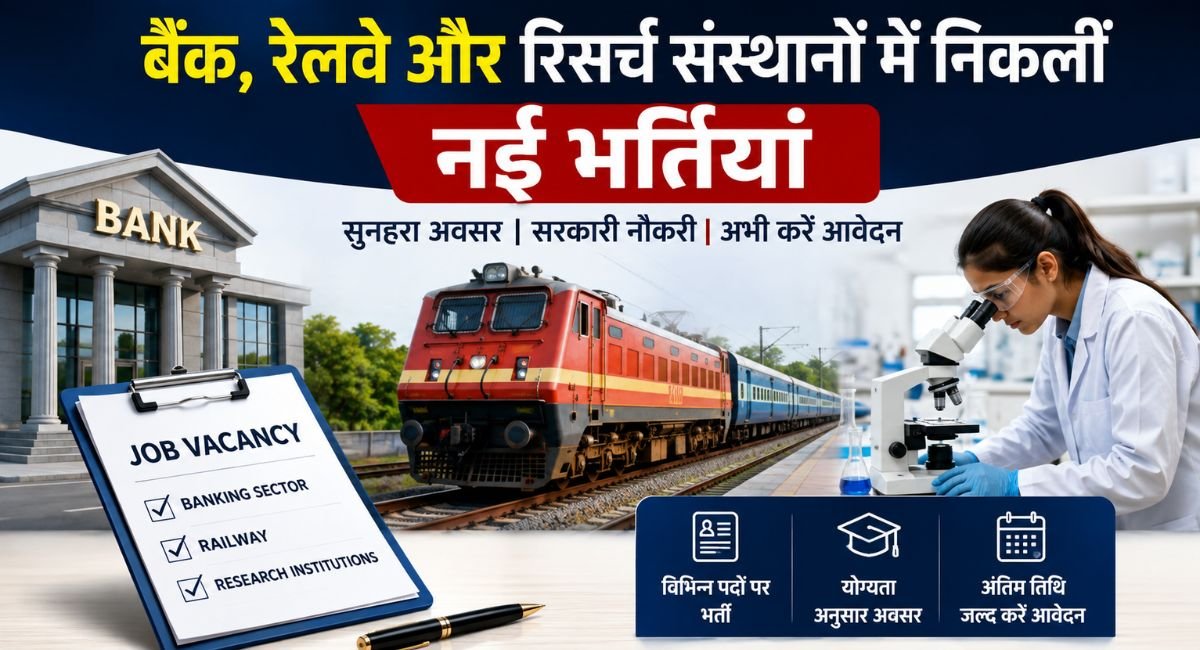 New Recruitment Outlook: Banks, Railways, and Record-Keeping Roles